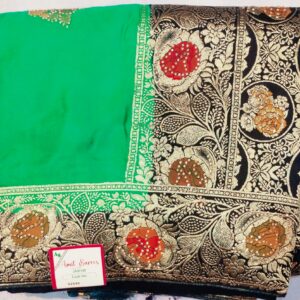 Green saree banarsi