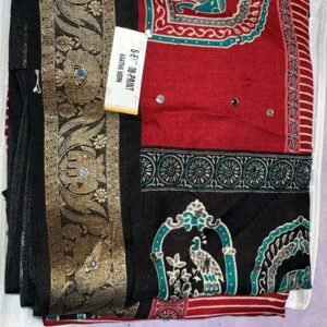 Fancy digital print simple saree